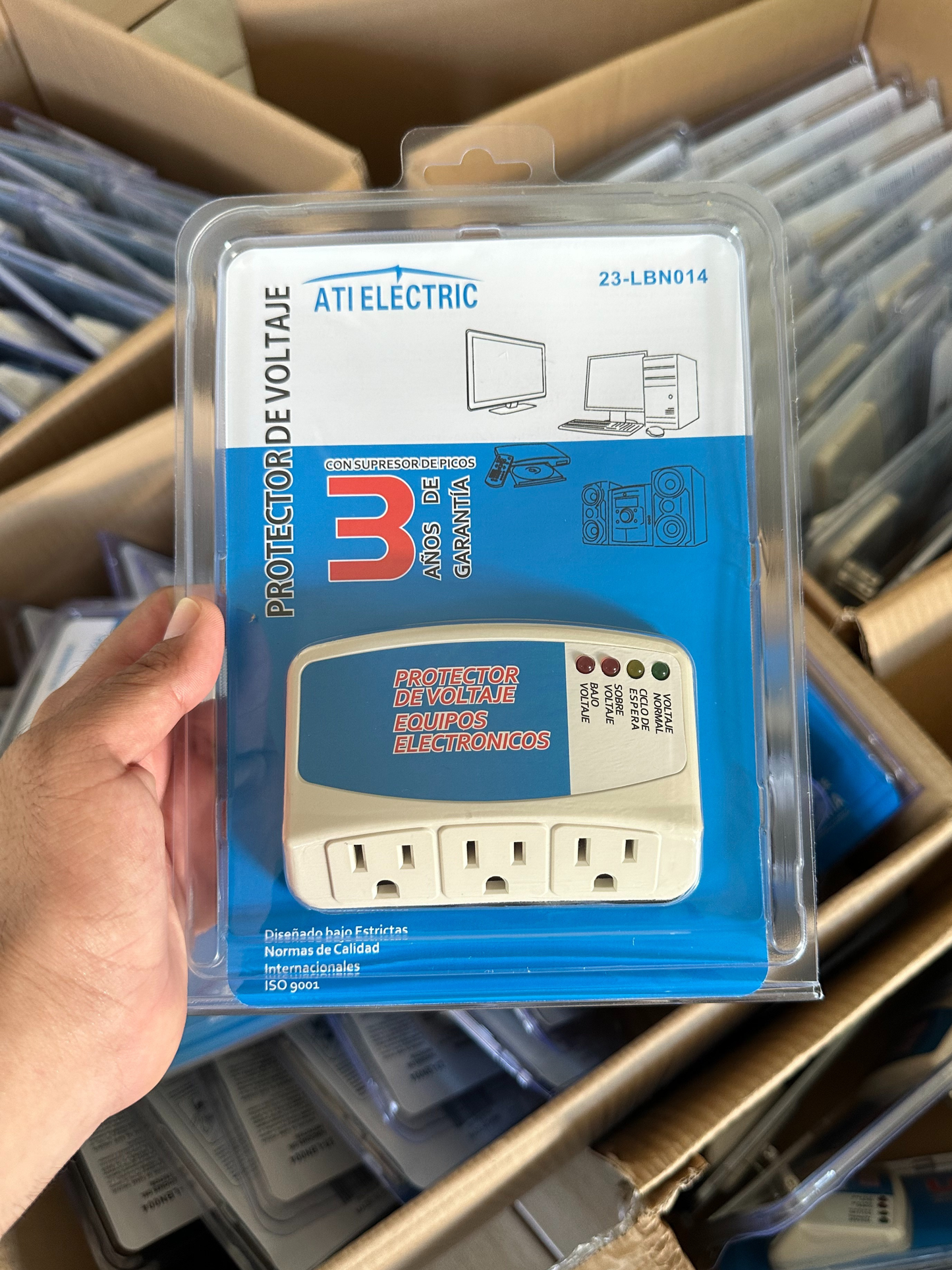 3-Plug High and Low Voltage Protector - Prevents Damage to Equipment from Power Surges
